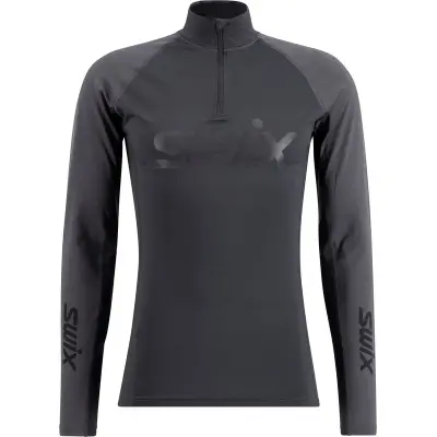Swix RaceX Dry Half Zip M Underställ Tröja Black/Phantom, XL