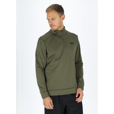 Ua Armour Fleece 1/4 Zip, Marine Od Green, L,  Löparkläder
