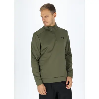Ua Armour Fleece 1/4 Zip, Marine Od Green, L,  Löparkläder