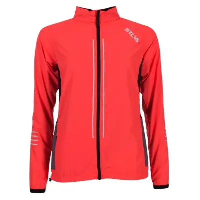 W Perform Run Jacket, Orange, Xl,  Silva