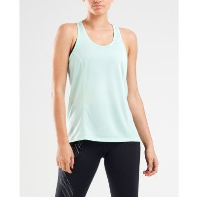 2XU Ghst Singlet Women Mint/White Reflective