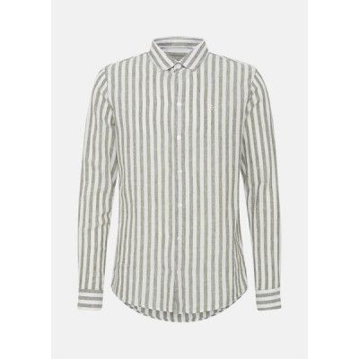 Cfanton 0053 Bd Ls Linen Mix S, Burnt Olive, S,  Långärmade Skjortor