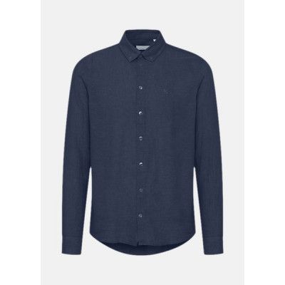Cfanton 0053 Bd Ls Linen Mix S, Dark Navy, 2xl,  Långärmade Skjortor