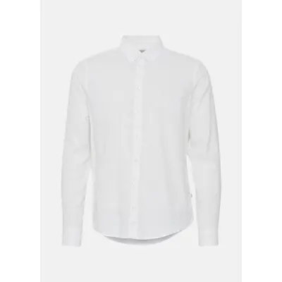 Cfanton 0053 Bd Ls Linen Mix S, Snow White, S,  Långärmade Skjortor