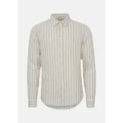 Cfanton 0071 Ls Bd Striped Lin, Chateau Gray, Xl,  Långärmade Skjortor