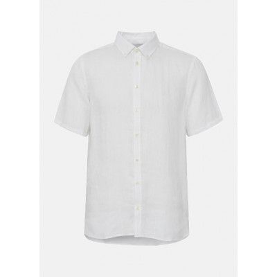 Cfanton 0071 Ss 100% Linen Shi, Snow White, 2xl,  Kortärmade Skjortor