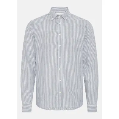 CFHANES LINEN MIX LS SHIRT