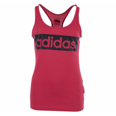 Ess Linear Tank, Joy/Black, M,  Adidas