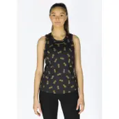 Gym Singlet W, Black Golden Pineapple, 42,  Träningslinnen