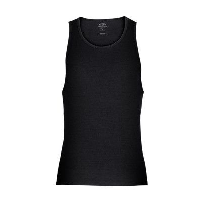 Icebreaker Mens Anatomica Tank Black