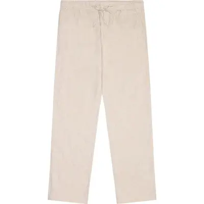 KnowledgeCotton Apparel Fig Loose Linen Pants Light Feather Gray