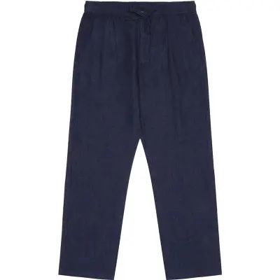 KnowledgeCotton Apparel Fig Loose Linen Pants Total Eclipse