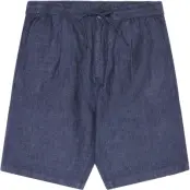 KnowledgeCotton Apparel Fig Loose Linen Shorts Total Eclipse - S
