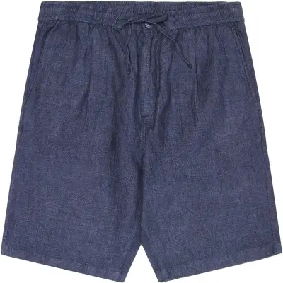 KnowledgeCotton Apparel Fig Loose Linen Shorts Total Eclipse - S