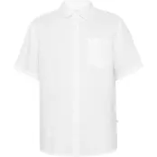 KnowledgeCotton Apparel Regular Linen SL Shirt Bright White