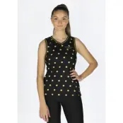 Melbourne Singlet W, Aop Black, 42,  Löparkläder