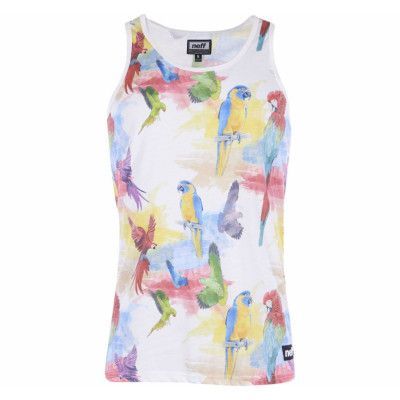 Parrot Paradise Tank, White, Xl,  Varumärken