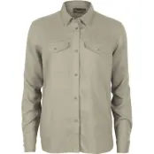 Pinewood Värnamo InsectSafe Linen L/S SHIRT W Linen Beige - M