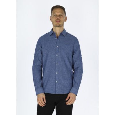 Sailor Shirt Long Sleeve, Denim Blue, L,  Långärmade Skjortor