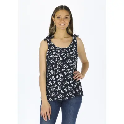 Saint Tropez Singlet W, Navy, 50,  Linnen