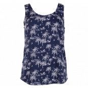 Sankt Claud Singlet W, Navy Palm, 44,  Strandkläder