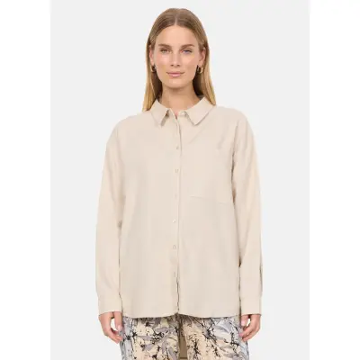 Sc-Ina 53, Sand, 2xl,  Långärmade Skjortor