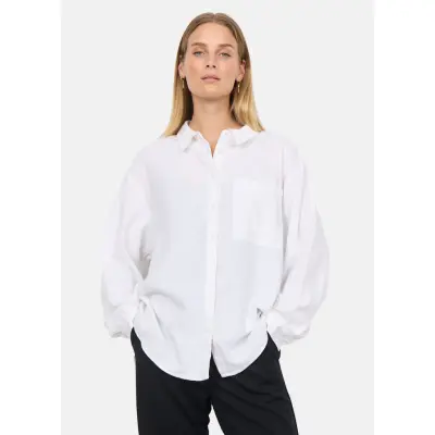 Sc-Ina 53, White, 2xl,  Långärmade Skjortor