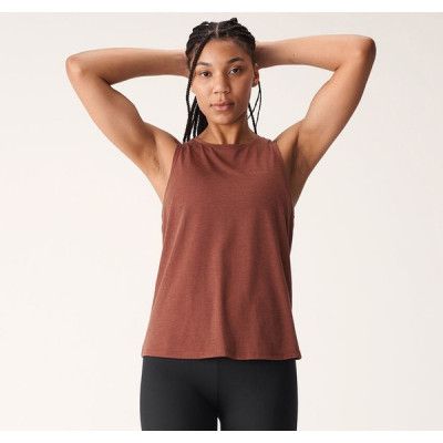 Split Back Singlet, Copper Brown, M,  Löpar-Linnen