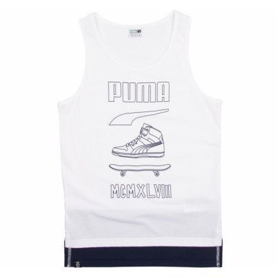 Sport Style Tank, Puma White, 128,  Puma