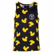Tropical Singlet, Black Yellow Duck, 3xl,  Strandkläder