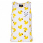 Tropical Singlet, White Yellow Duck, Xl,  Strandkläder