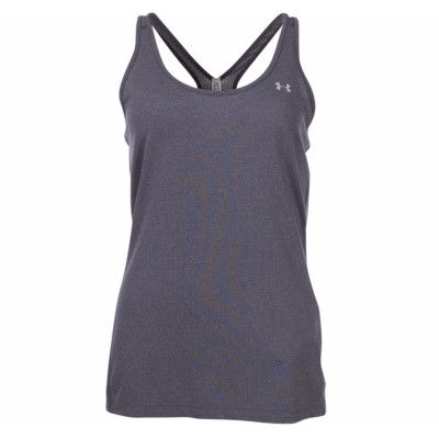 Ua Hg Armour Racer Tank, Carbon Heather, Xxs,  Under Armour