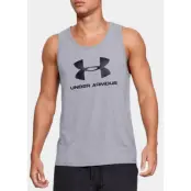 Ua Sportstyle Logo Tank, Gray, L,  T-Shirts