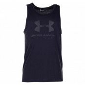 Ua Sportstyle Logo Tank, Black, Xs,  Under Armour