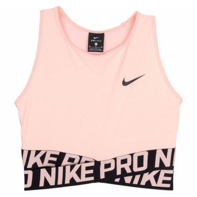 W Np Tank Crop Crossover, Storm Pink/Black, L,  Löparkläder