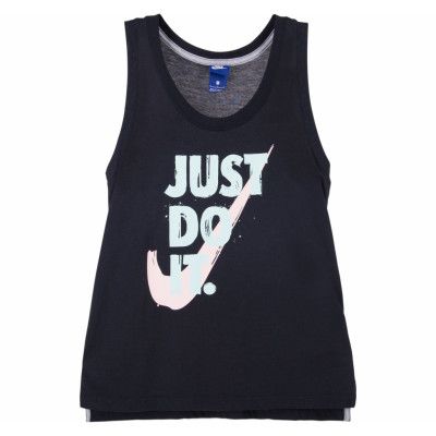 W Nsw Tank Jdi Prep, Black/Sunset Tint, S,  Nike