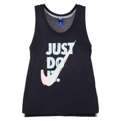 W Nsw Tank Jdi Prep, Black/Sunset Tint, S,  Nike