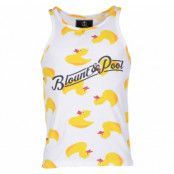Yellow Duck Singlet, White, 2xl,  Blount And Pool