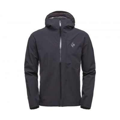 Black Diamond Fineline Stretch Rain Shell Jacket Men Black