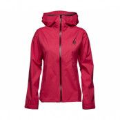 Black Diamond Stormline Stretch Rain Shell Jacket Women Pomegranate