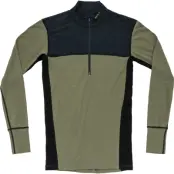 Devold Lauparen Merino 190 Zip Neck Man Ink/Lichen/Black - M