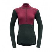 Devold Lauparen Merino 190 Zip Neck Wmn Beetroot/Woods/Ink