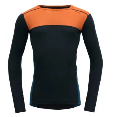 Devold Lauparen Merino 190Shirt Man Flame/Ink/Flood