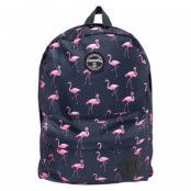 Hawaii Backpack, Navy Flamingo, Onesize,  Skolväskor