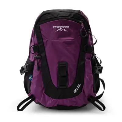 Hike Backpack 20 L, Plum/Black, Onesize,  Vandringsryggsäckar