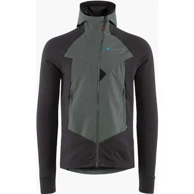 Klättermusen Hugin Zip Hoodie M's Raven-Teal Grey