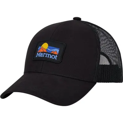 Marmot Retro Trucker Hat Black - Onesize