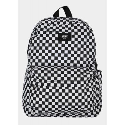 Mn Old Skool Check Backpack, Black/White, Onesize,  Väskor Och Ryggsäckar