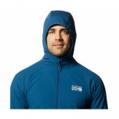 Mountain Hardwear Stratus Range Full Zip Hooded Jacket Men Dark Caspian