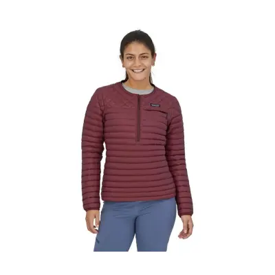 Patagonia Alplight Down Pullover Women Dark Ruby